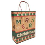 Bufftee Large Christmas Gift Bag Secret Santa -Merry Xmas Gift Packet