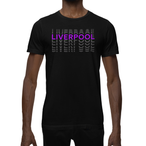 BUFFTEE Liverpool 3rd Jersey Style Supporters T-Shirt - Unisex Word Illusion