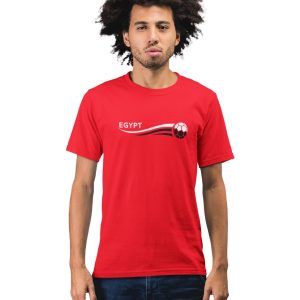 Bufftee Egypt Away AFCON '24 Football Supporters T-Shirt - Unisex