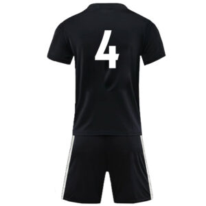 Bufftee Individual Junior Soccer Kit - Number 4 Defenders Jersey & Shorts