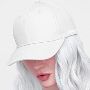 Bufftee Plain Cap – 5 Panel Promo Hat – White