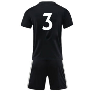 Bufftee Individual Junior Soccer Kit -Number 3 Left-Back Jersey & Shorts -Kids