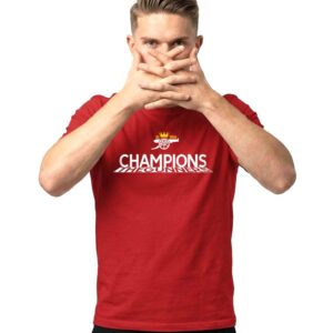 Bufftee League Champions 25-2026-The Gunners Home Supporter Jersey T-Shirt